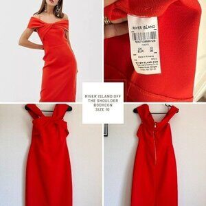 River Island Off the Shoulder Bodycon​​